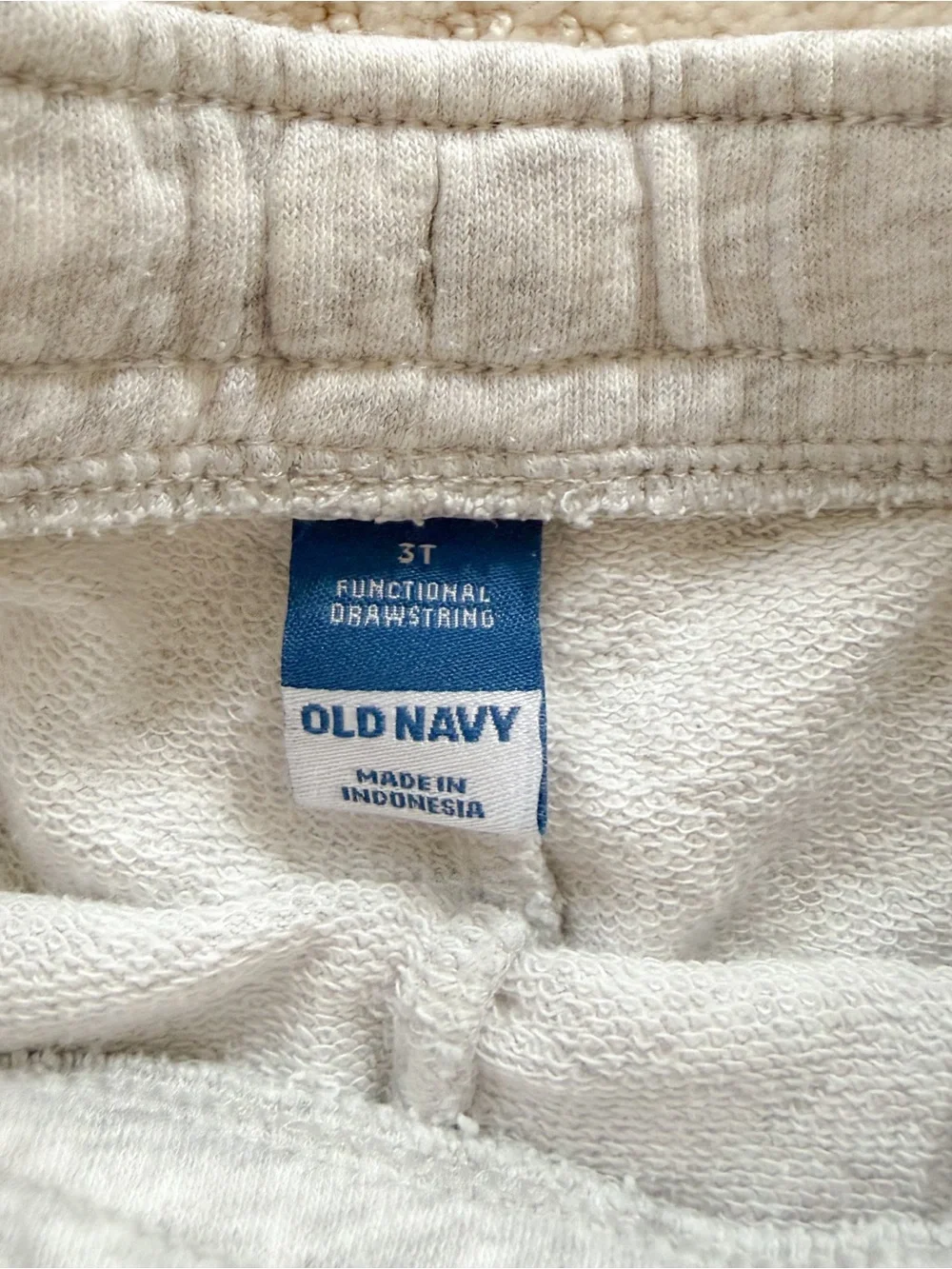 Old Navy Light Gray Shorts with Pink Logo